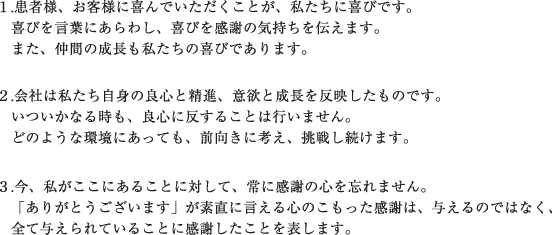 行動指針